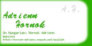 adrienn hornok business card